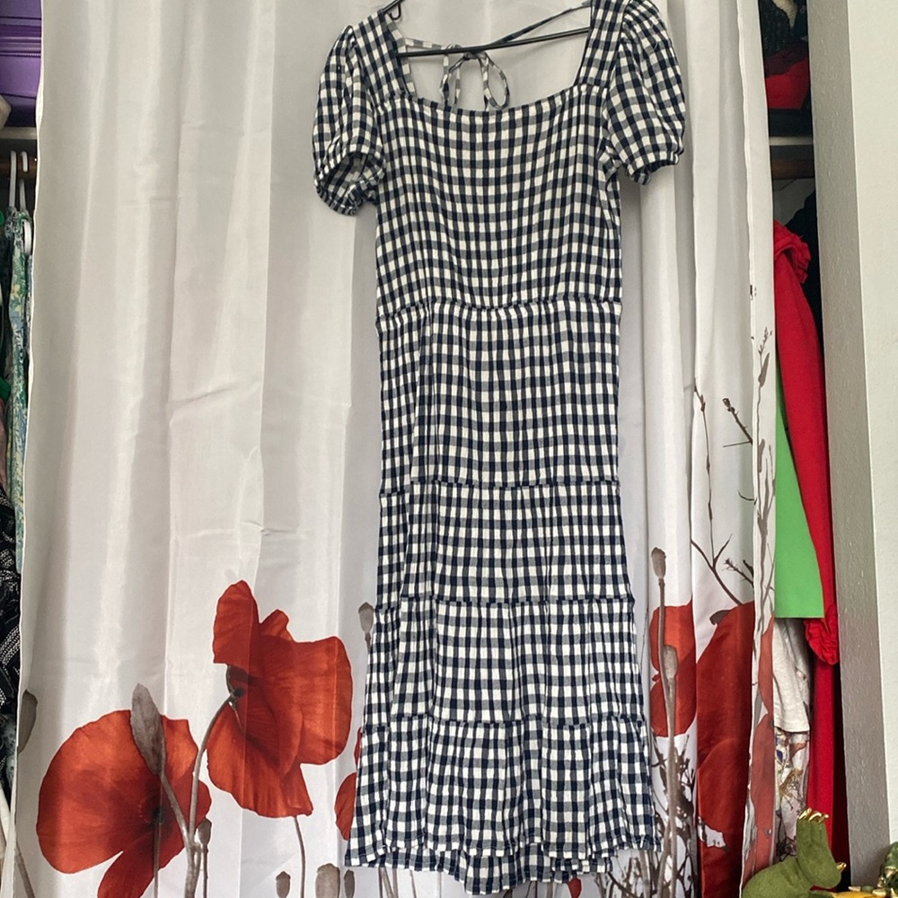 Joe Browns Gingham dress with tie back detail . size 8 (uk 12, uk brand)